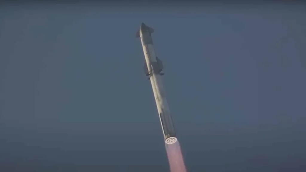 NASA опублікувало відео другого випробувального польоту Starship