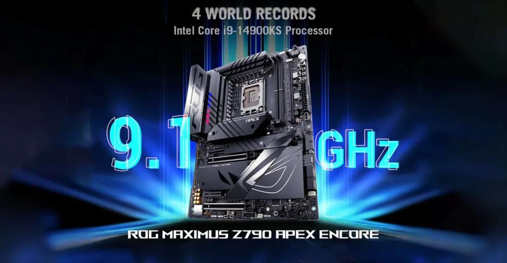 24-ядерний Intel Core i9-14900KS розігнали до 9,1 ГГц