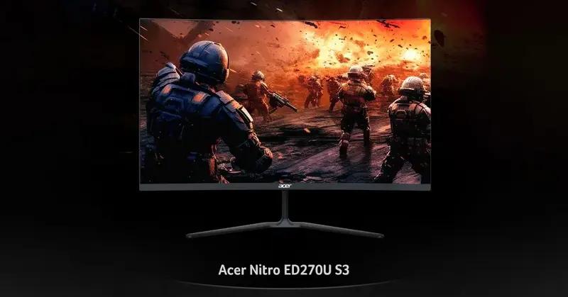 Acer випустила вигнутий 27-дюймовий монітор з 1440p та 180 Гц