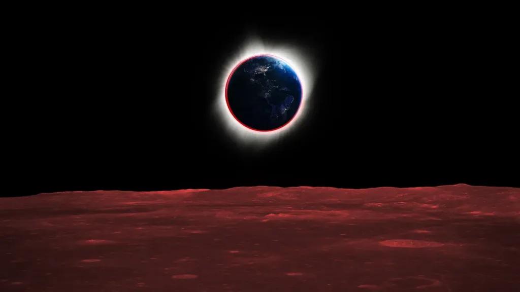 NASA показало, як виглядало б сонячне затемнення з Місяця