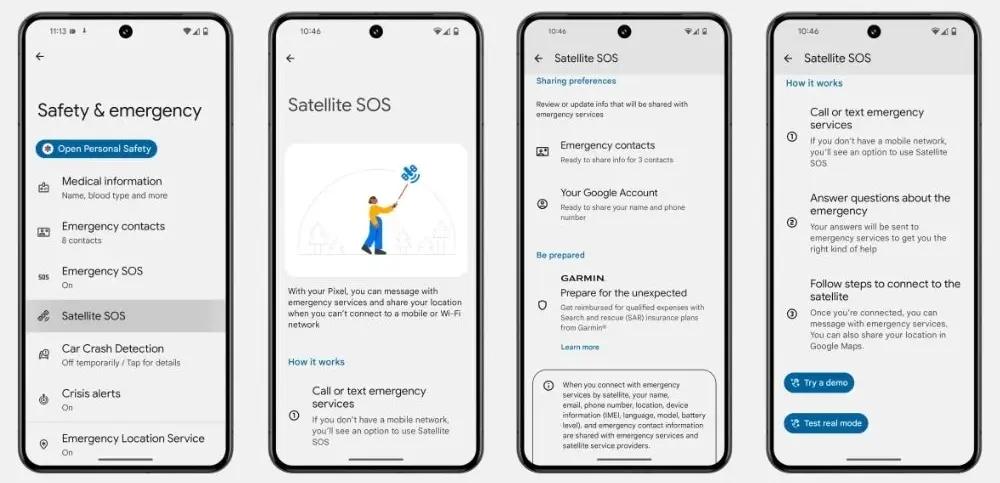 Згадку функції Satellite SOS виявили на смартфонах Pixel