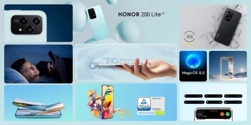 Представлений Honor 200 Lite товщиною 6,78 мм та масою 166 г