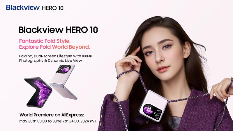 Blackview випустила розкладачку Hero 10 — найдоступніший складний смартфон у світі