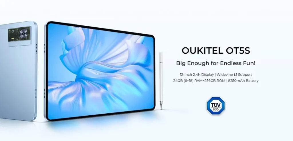 Представлений Android-планшет OUKITEL OT5S з Widevine L1