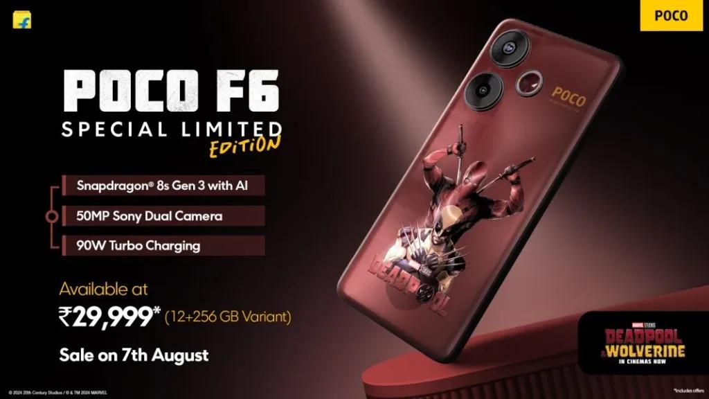 Представлений смартфон POCO F6 Deadpool