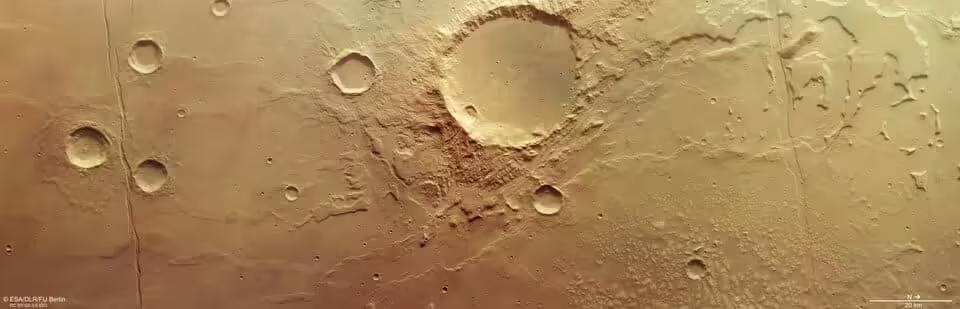 Mars Express відобразив регіон, в якому в давнину знаходилося найбільше марсіанське озеро