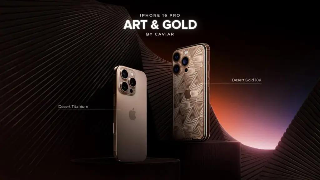 Caviar випускає позолочений iPhone 16 Pro в кольорі Desert Titanium
