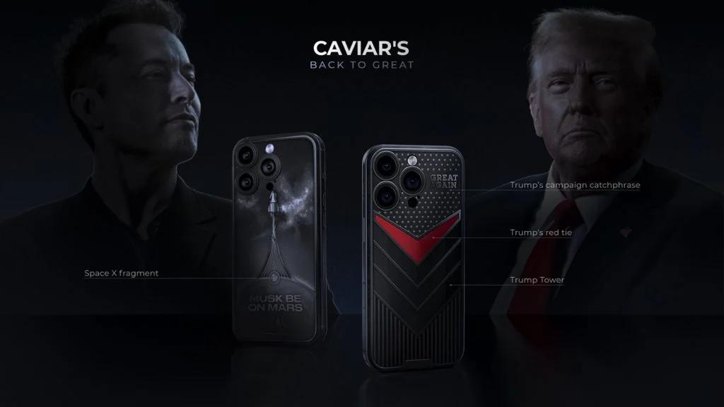Caviar запускає колекцію iPhone 16 Pro на честь Джобса, Трампа та Маска