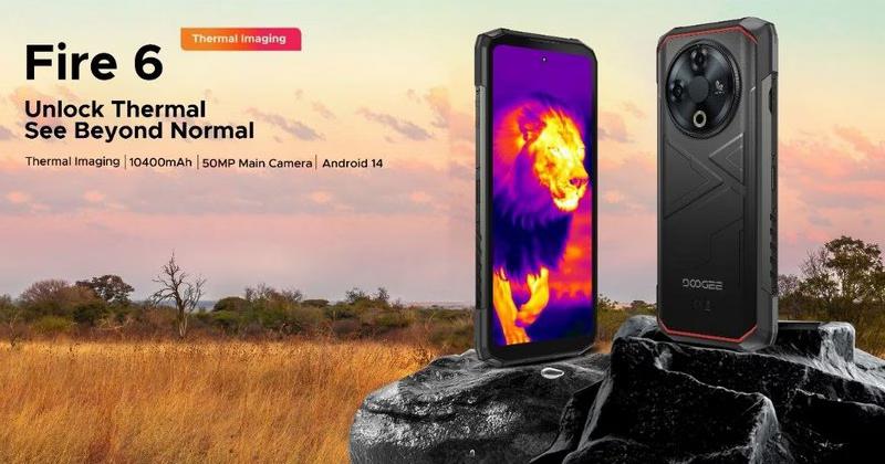 Захищений смартфон Doogee Fire 6 пропонує акумулятор на 10400 мА·г та тепловізор