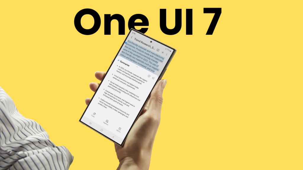 Samsung розповідає про план випуску оновлення One UI 7