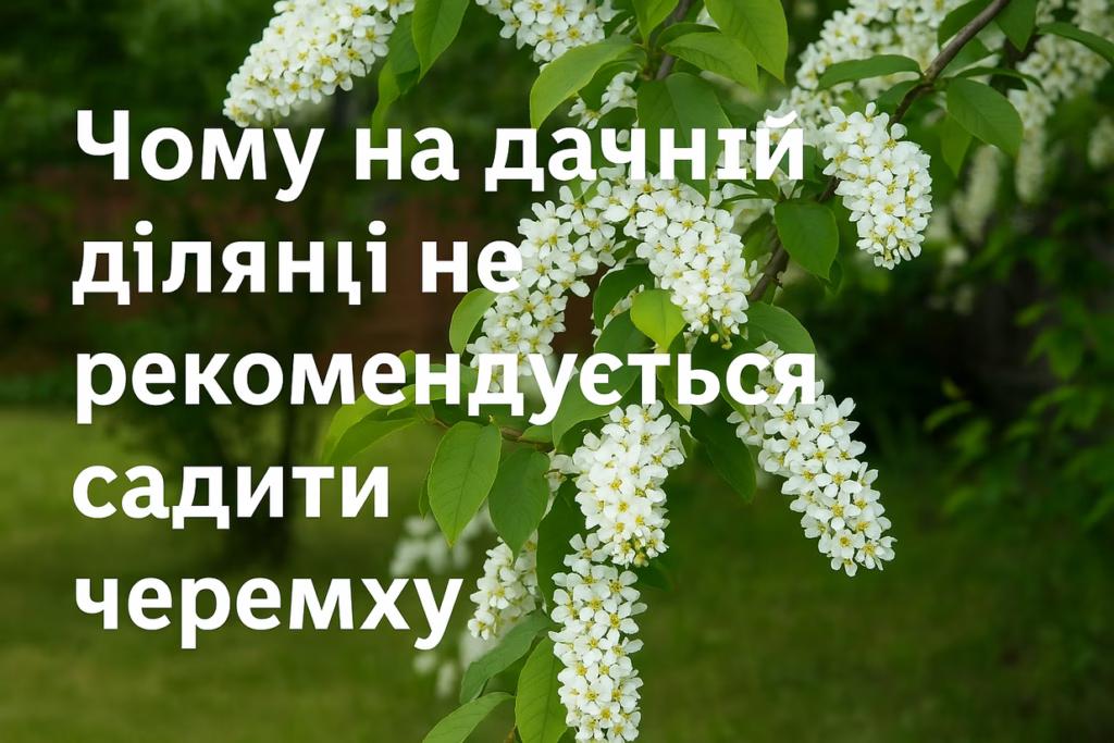 Чому на дачній ділянці не рекомендується садити черемху
