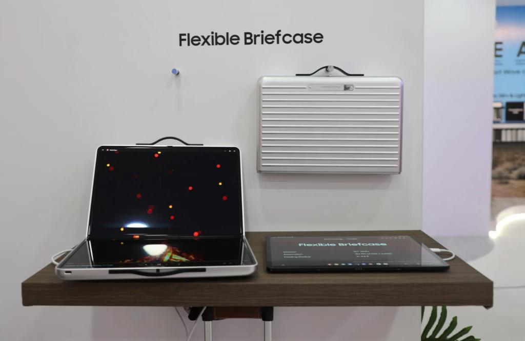 Нова концепція складаного ноутбука Samsung перетворюється на портфель