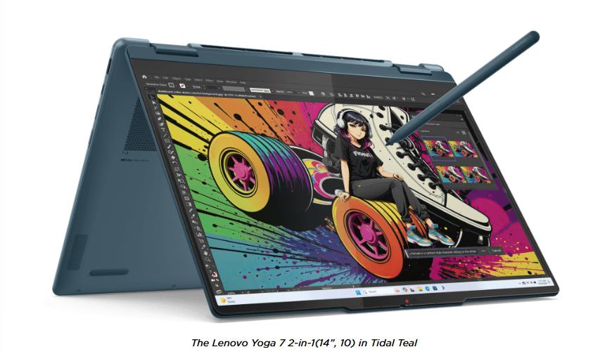 Lenovo представляє ноутбуки Yoga 7 з OLED-дисплеєм 2,8K і процесорами Ryzen AI