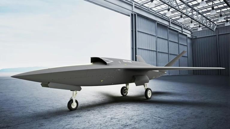 Kratos показала рендер безпілотника XQ-58 Valkyrie із вбудованим шасі