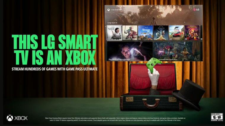 Microsoft пропонує додаток Xbox для моделей LG Smart TV