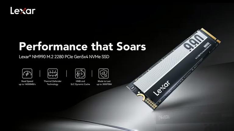 Представлений SSD Lexar NM990 з інтерфейсом PCIe 5.0