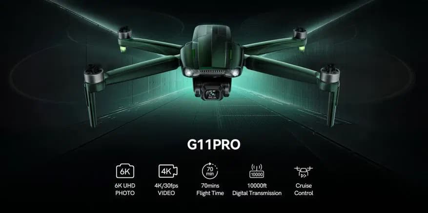Gleefun випустила дрон G11 Pro з підтримкою 6K-зйомки