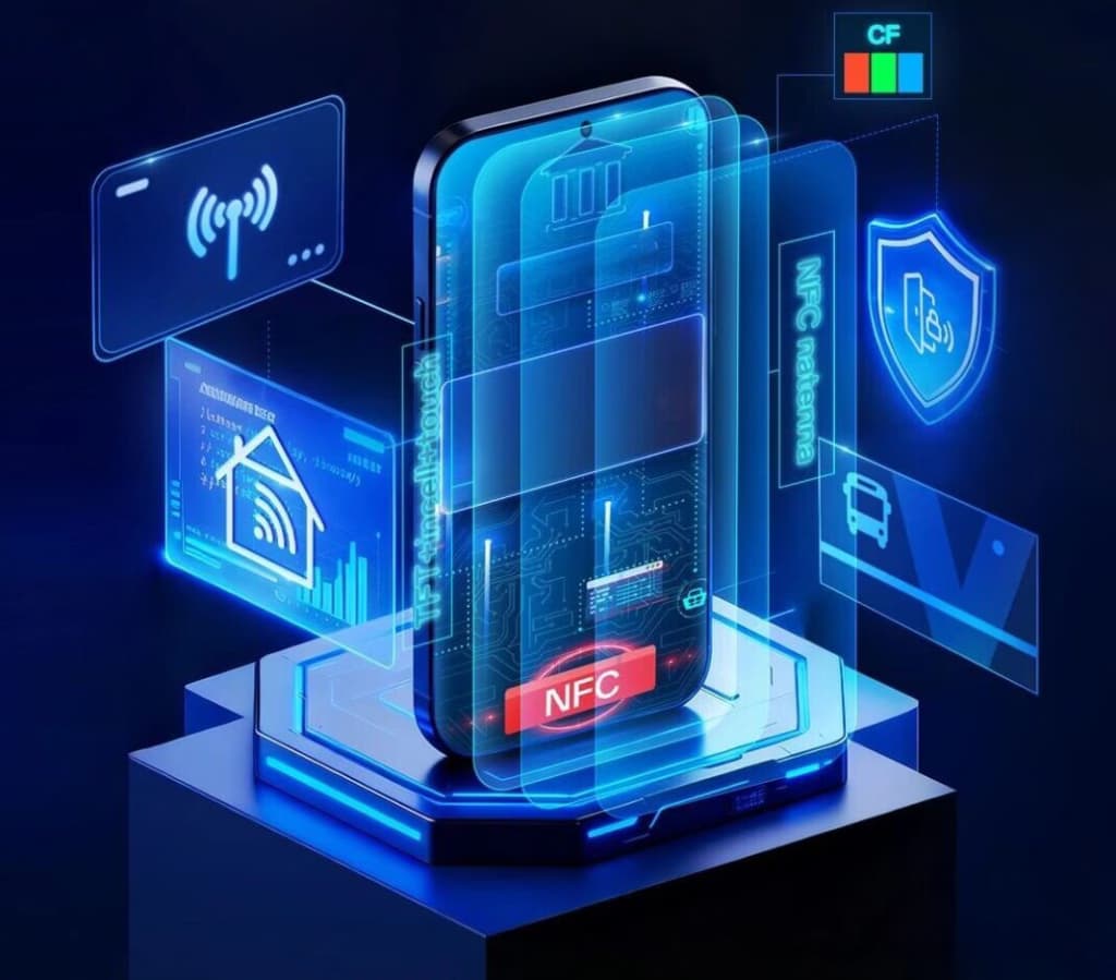 Представлений перший у світі дисплей із вбудованою NFC-технологією