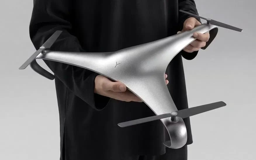 Дизайнер показав новий трироторний дрон