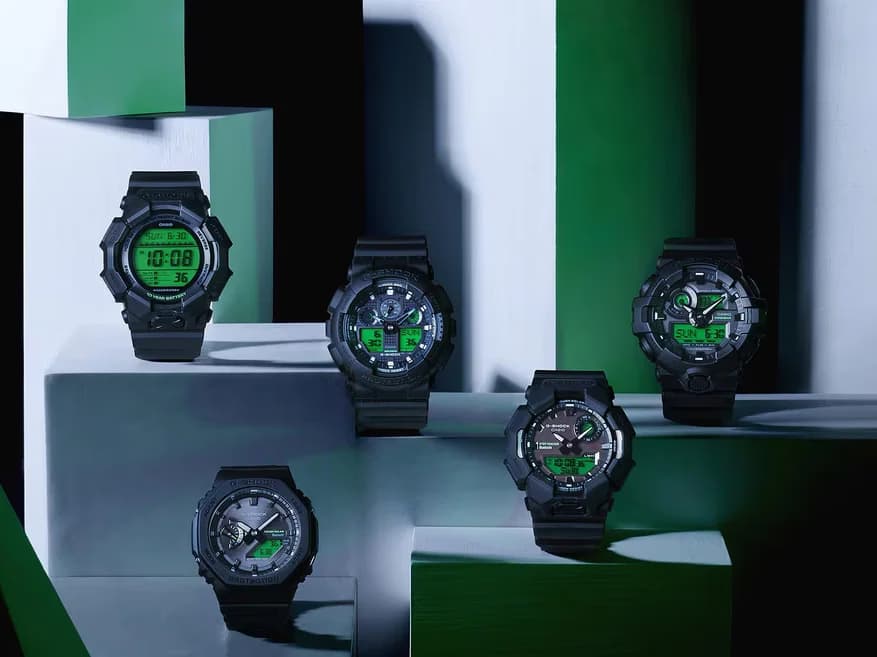 Casio випустила п’ять нових G-Shock серії Electro Green