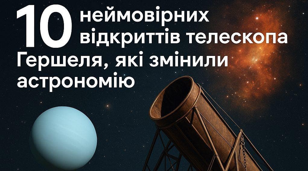 10 неймовірних відкриттів телескопа Гершеля, які змінили астрономію