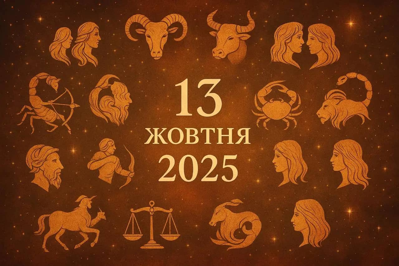 Гороскоп на 13 жовтня 2025 року для всіх знаків Зодіаку