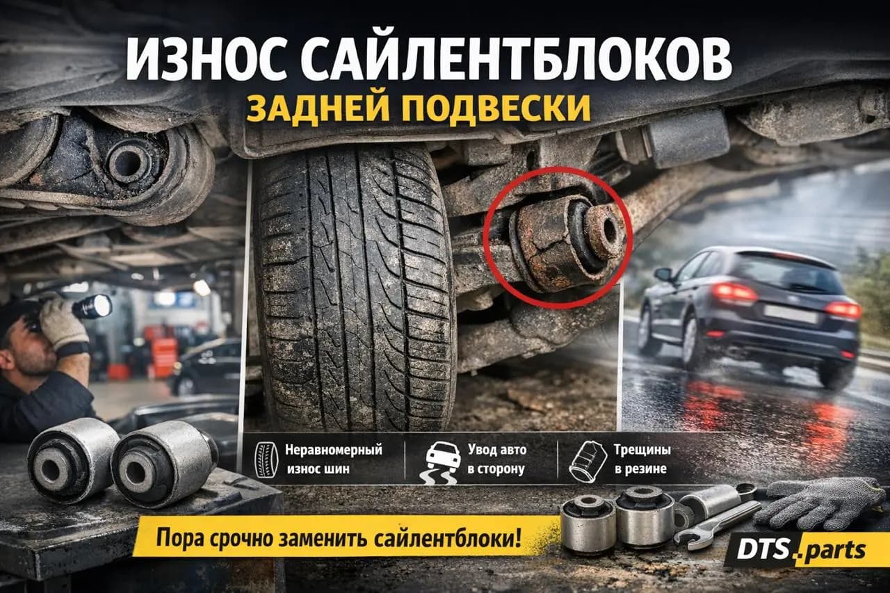 Сайлентблоки заднего рычага: когда нужна замена и почему