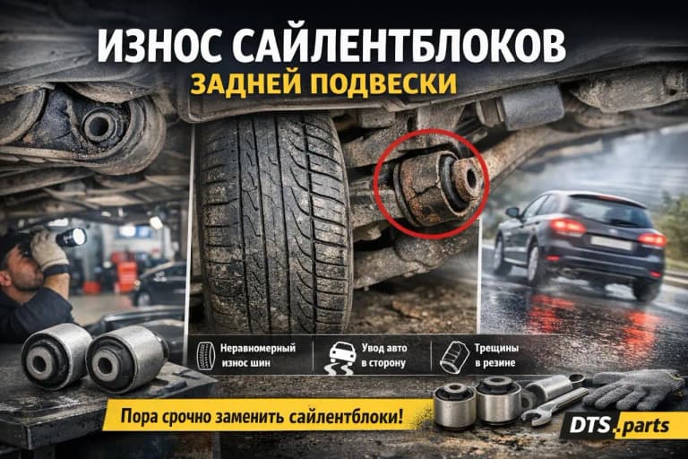Сайлентблоки заднего рычага: когда нужна замена и почему