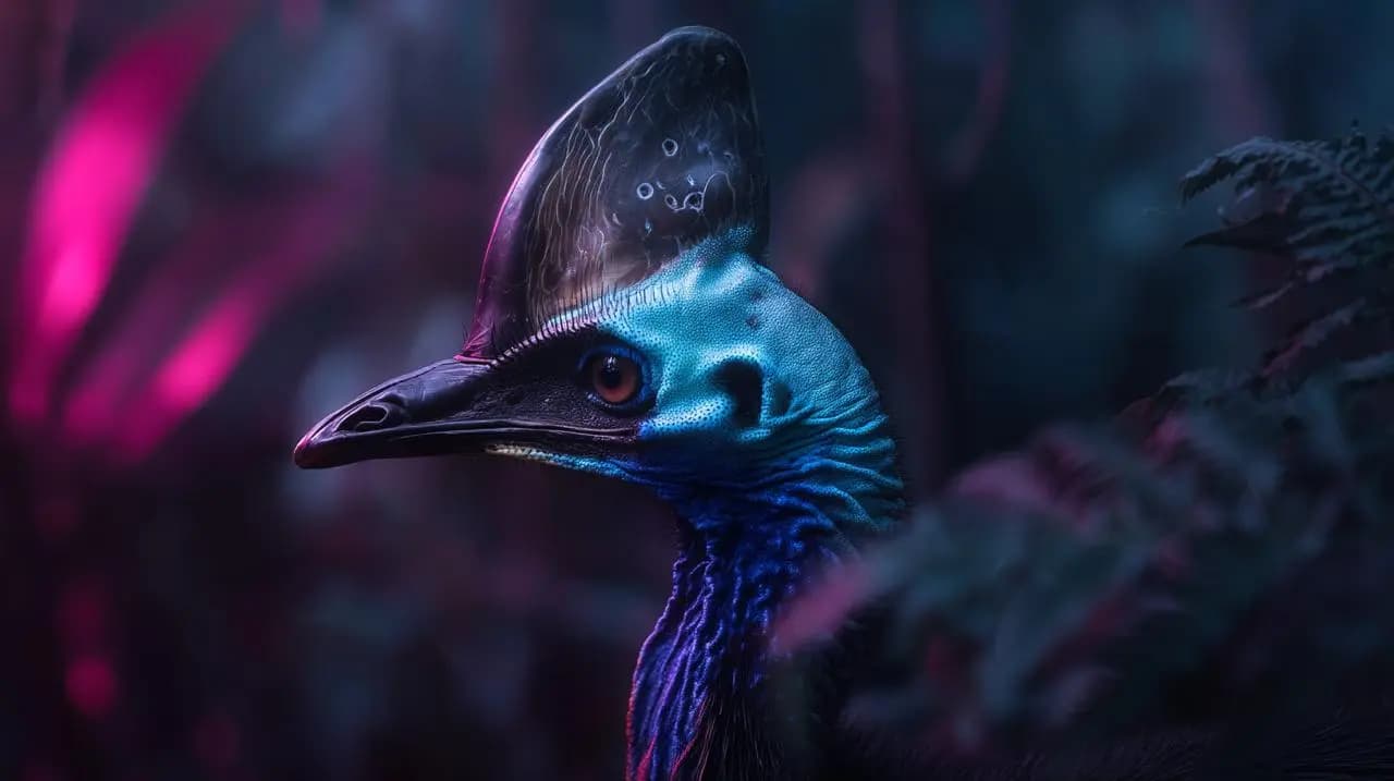 Найнебезпечніший птах світу вражає: його голова світиться у темряві