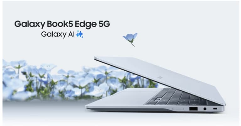 Samsung запустила продаж ноутбука Galaxy Book5 Edge з вбудованим 5G-модемом