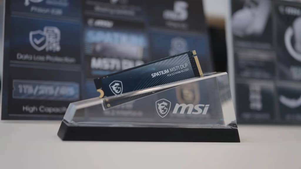 MSI представила новий SSD-накопичувач Spatium M571 DLP