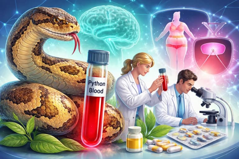 Вчені досліджують кров пітонів для розробки нових ліків проти ожиріння