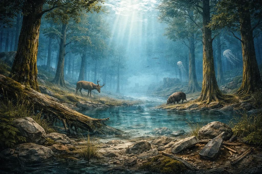 Вчені виявили ліси льодовикового періоду у затонулому «Загубленому світі» Північного моря