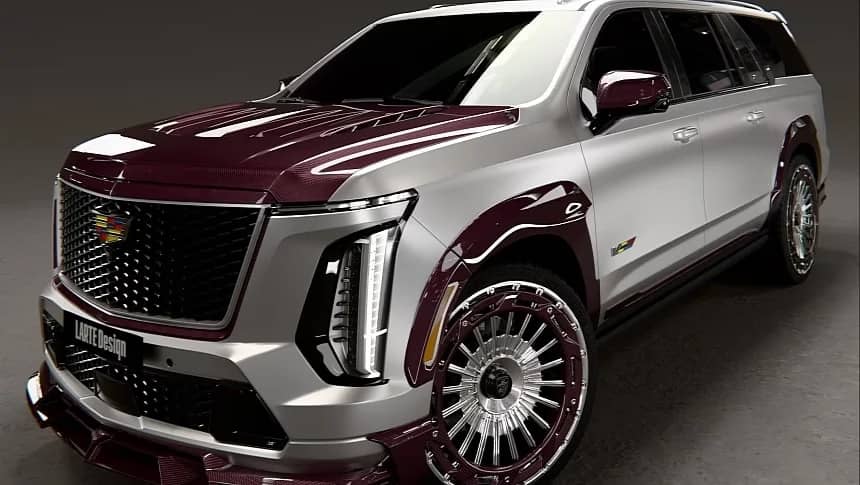 Larte Design представила Cadillac Escalade у стилі Esthete Burgundy Carbon