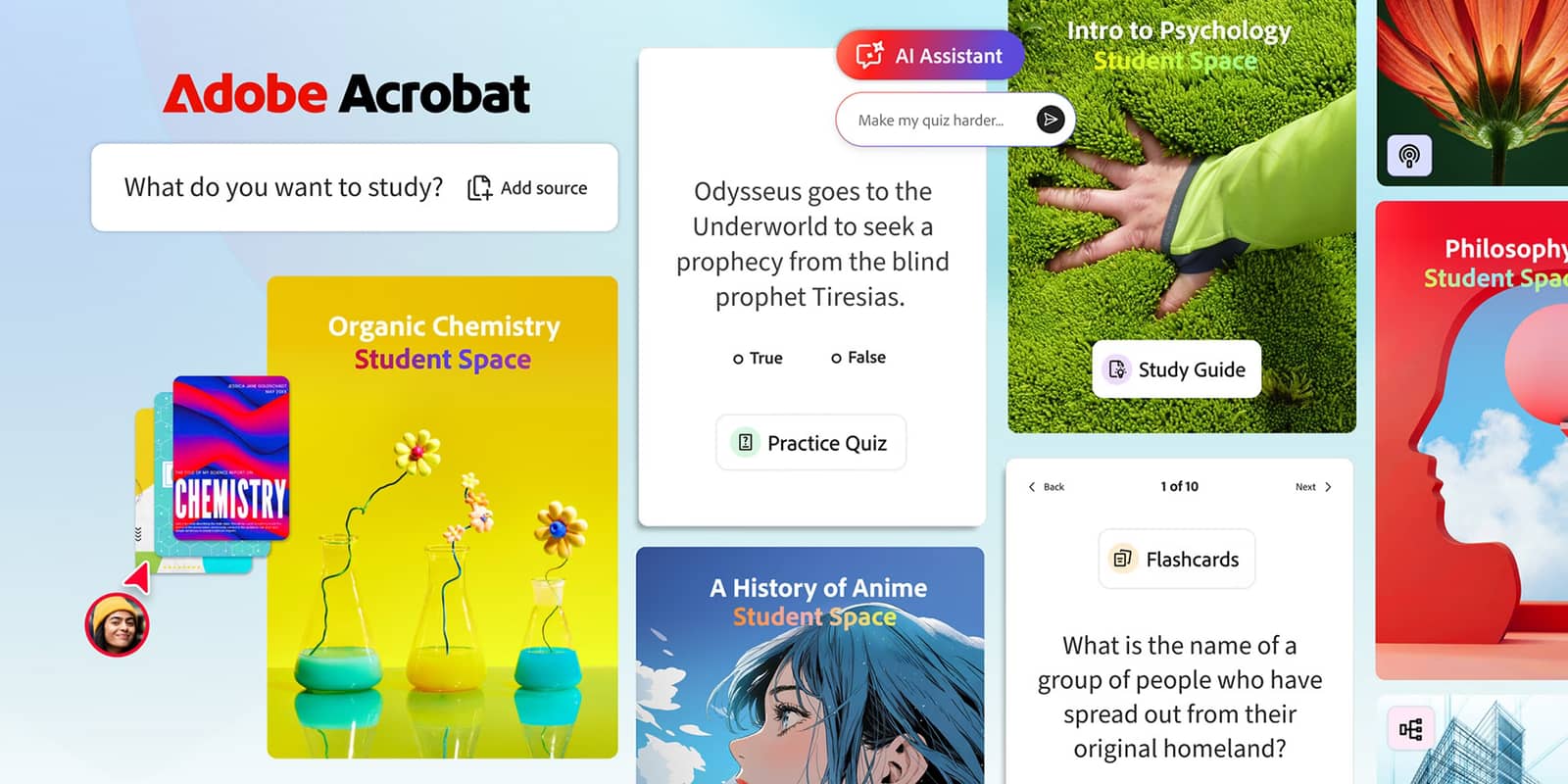 Adobe запускає Acrobat Student Spaces для студентів