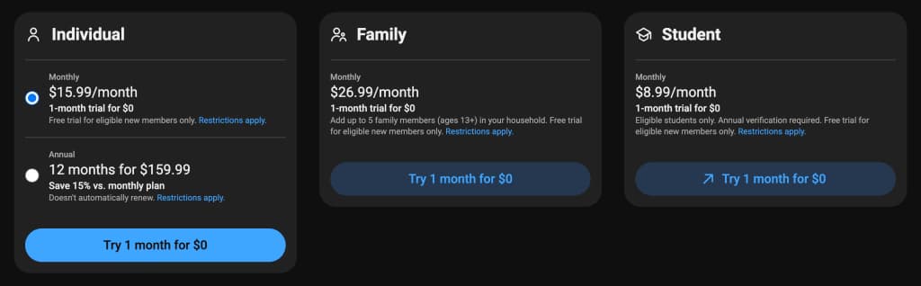 YouTube Premium підвищує ціни в США на $4 на місяць