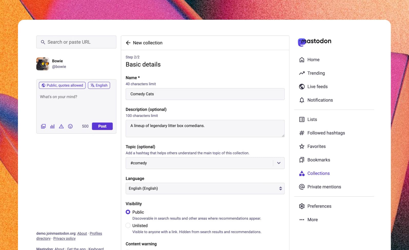 Mastodon запускає нову функцію “Колекції” для рекомендацій акаунтів
