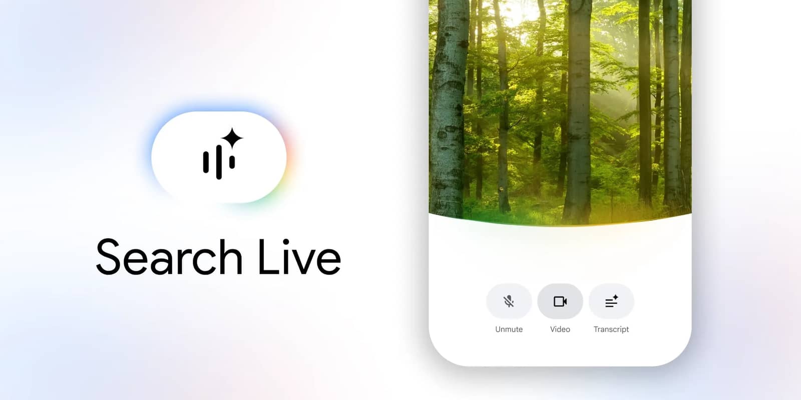 Google оновлює Search Live з яскравим дизайном