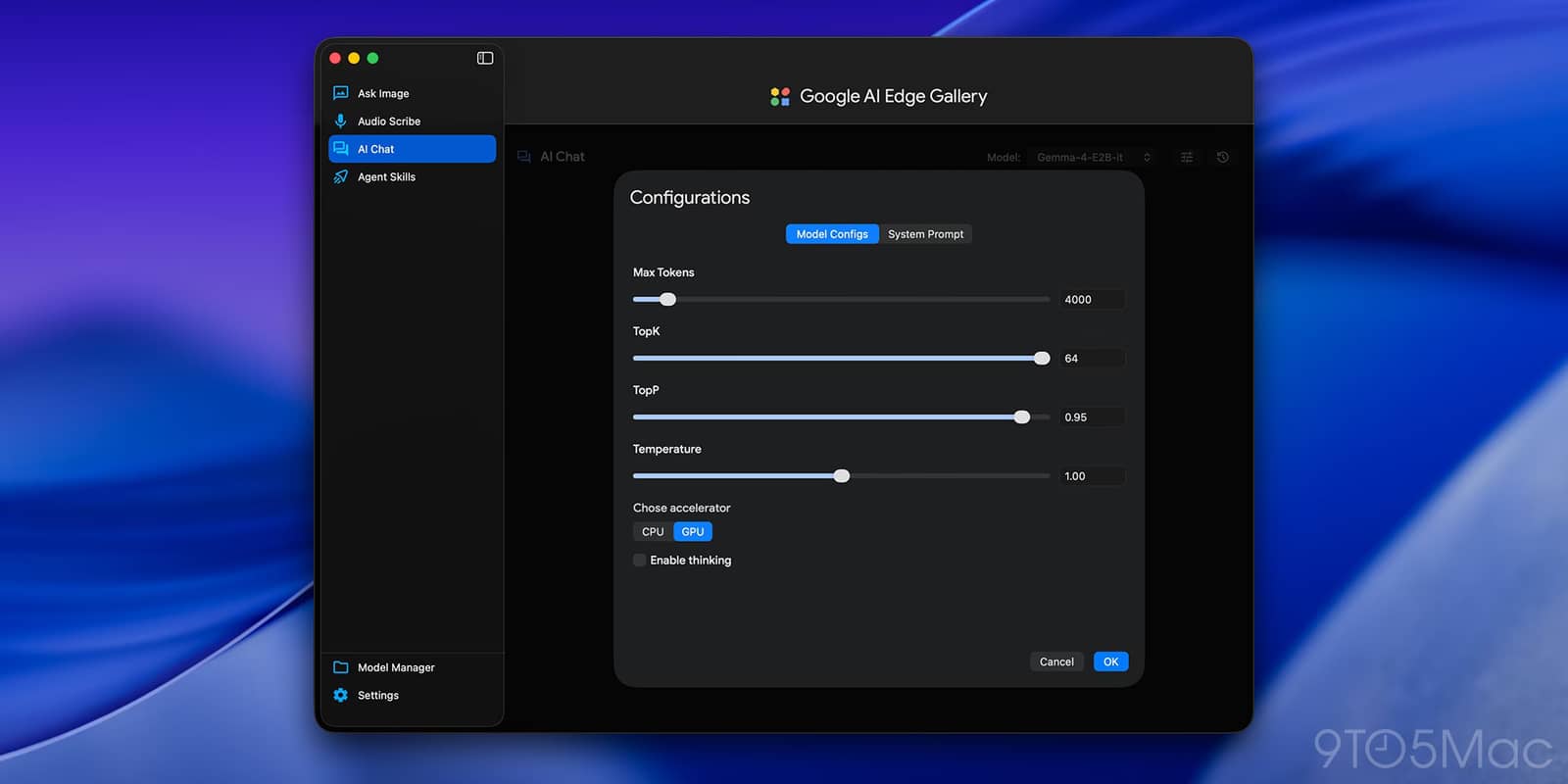 Google AI Edge Gallery запустився на macOS, дозволяючи користувачам Mac запускати моделі Gemini локально