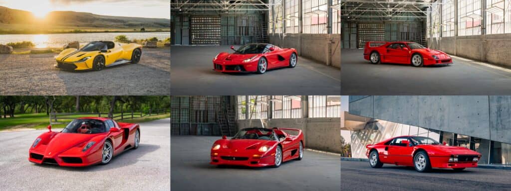 Шість особливих Ferrari можуть продатися за понад 800 мільйонів рендів