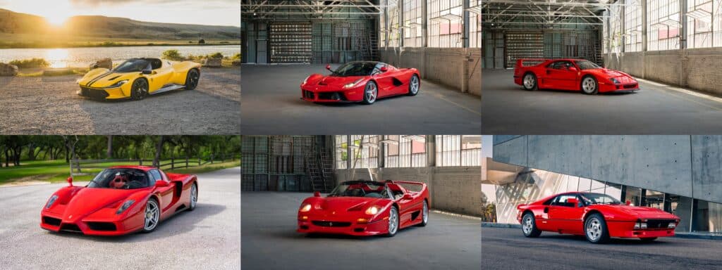 Шість особливих Ferrari можуть продатися за понад 800 мільйонів рендів